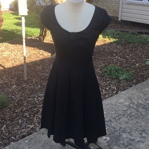 Kate Spade black midi dress